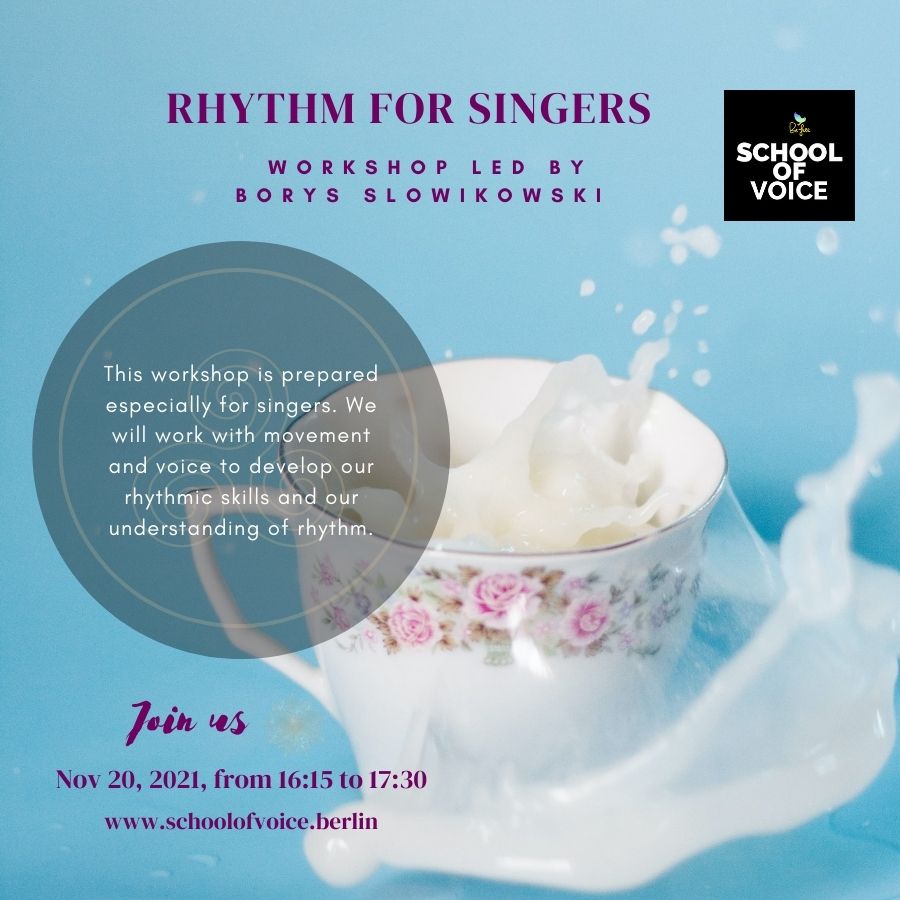Workshop: Rhythm for Singers  | www.schoolofvoice.online