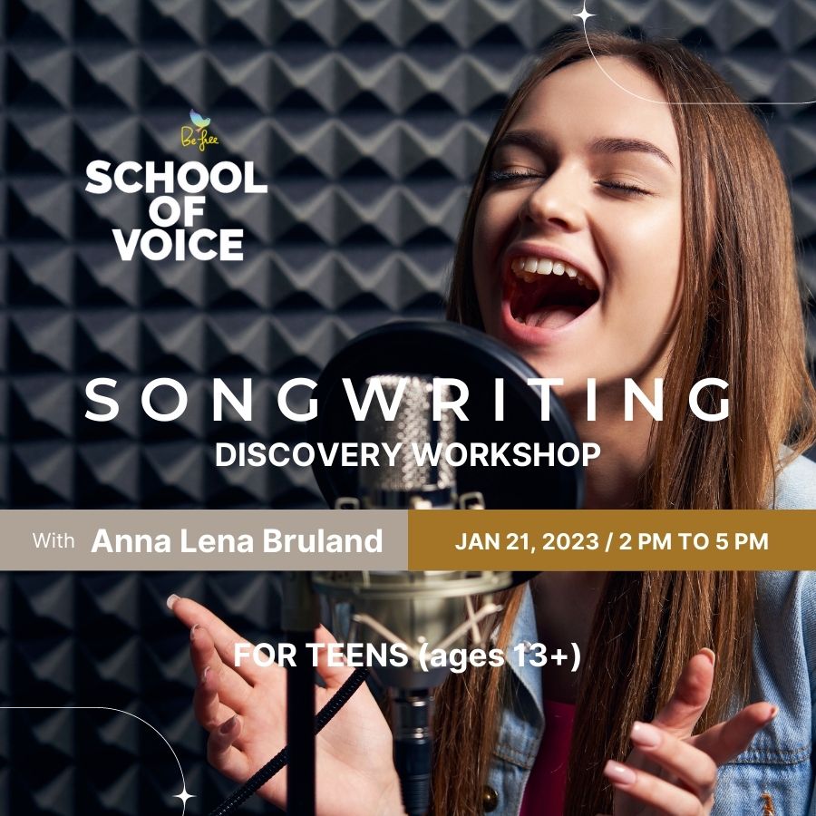 TEEN (ages 13 ) Songwriting Discovery Workshop