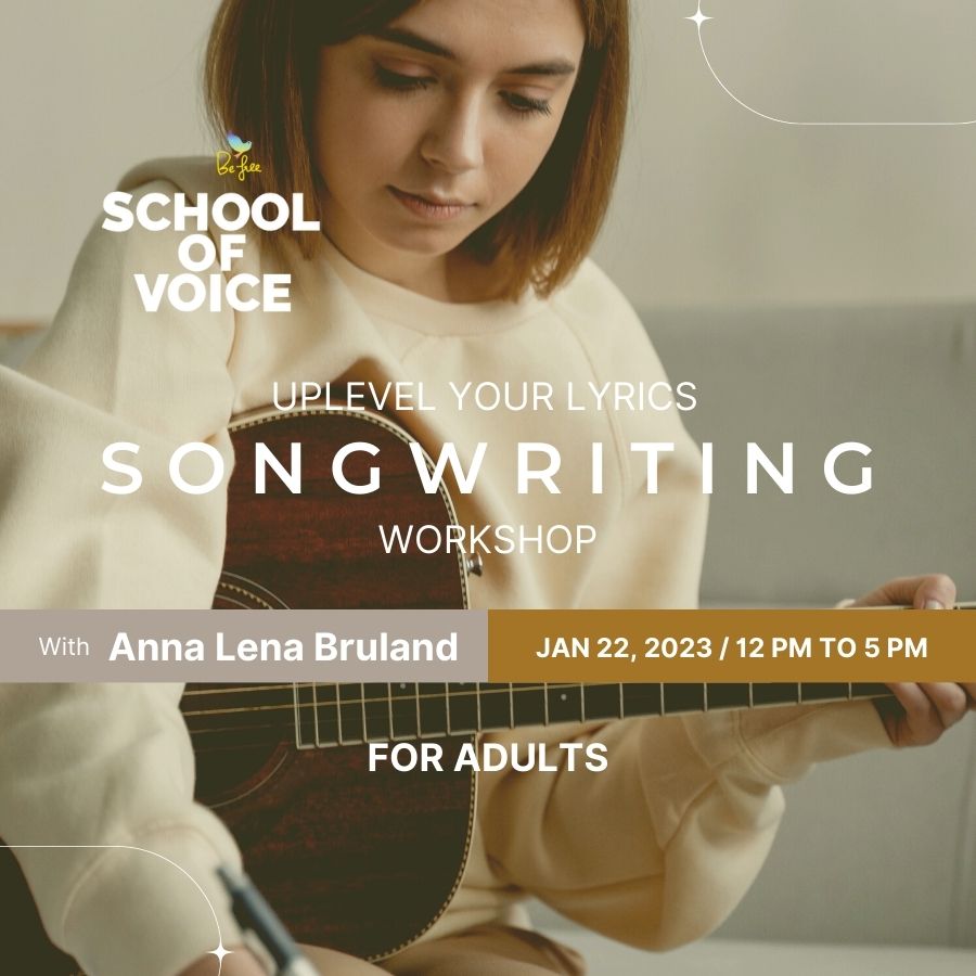 SONGWRITING WORKSHOP with Anna Lena Bruland at the Kara Johnstad School Of Voice