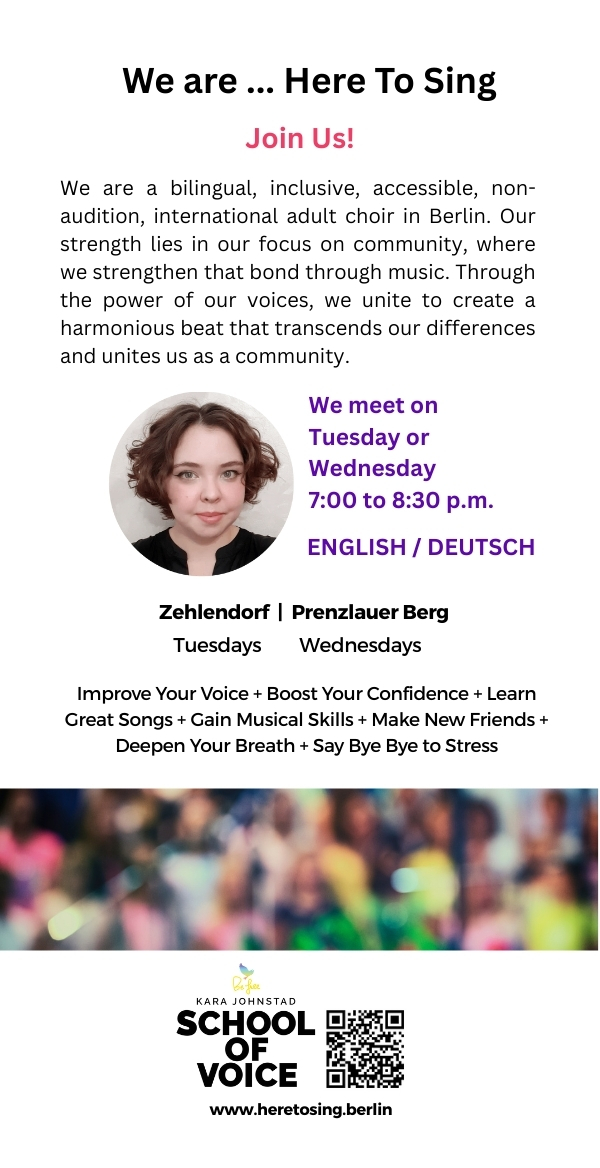 HERE TO SING Choir | School Of Voice